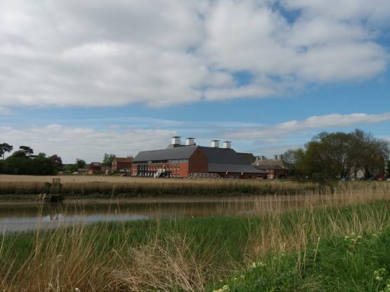 Landscape view of Snape and river