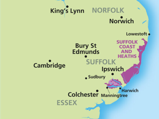 Map of East Anglia