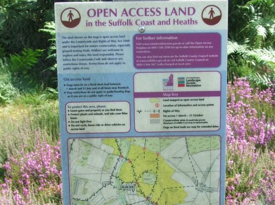 Open Access Land Sign