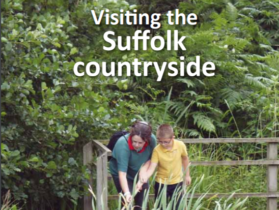 A photo of the front cover of the autism visitor guide showing a young boy and a lady